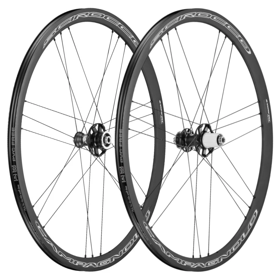 Колеса Campagnolo, SCIROCCO DB, 28" (622x19), алюм., клинчер., под оси 12/100-12/142, centerlock, высота 33мм, Campa/HG