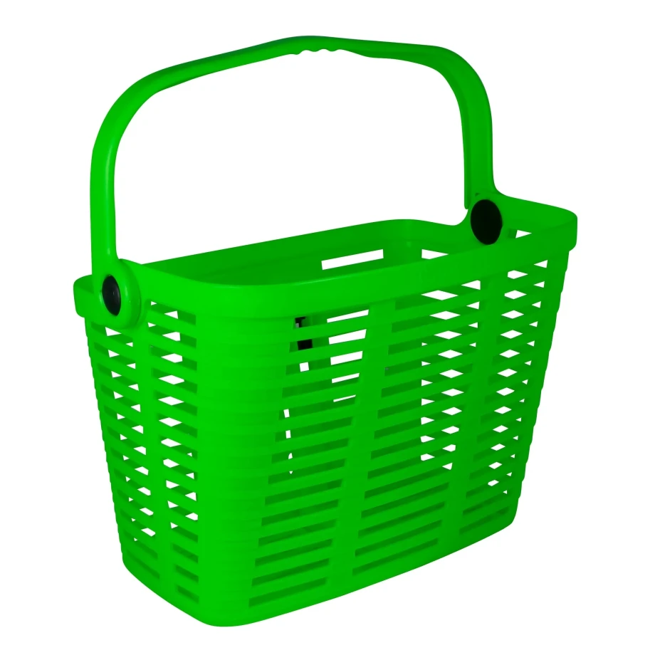 Корзина на руль Bellelli, KLICK FIX, пластик, зеленая (5кг / 35x28x25)