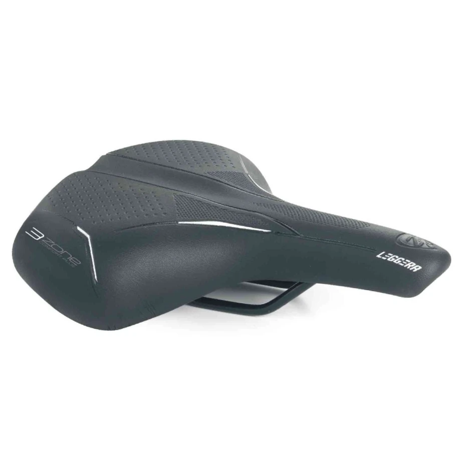 Седло SELLE BASSANO, Leggera 3Zone Unisex City, Cr/Mo, 210x255 мм, 460гр, черное