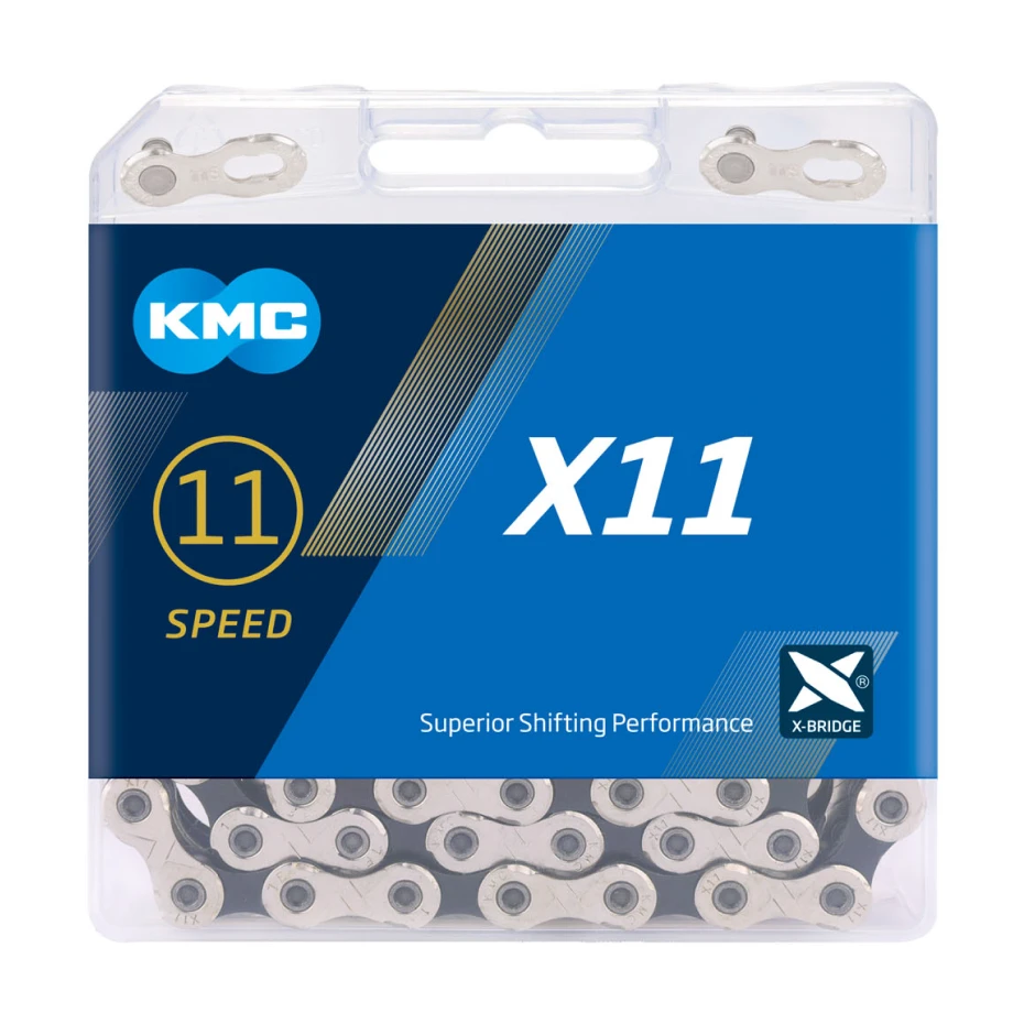 Цепь KMC, X11, 11ск., Silver/Black, BOX