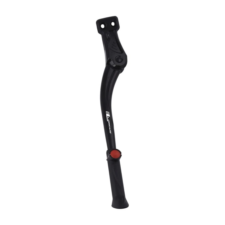 Подножка Longus, E-BIKE 18, 24-28", на задн. вилку под ухо, регулируемая, черная