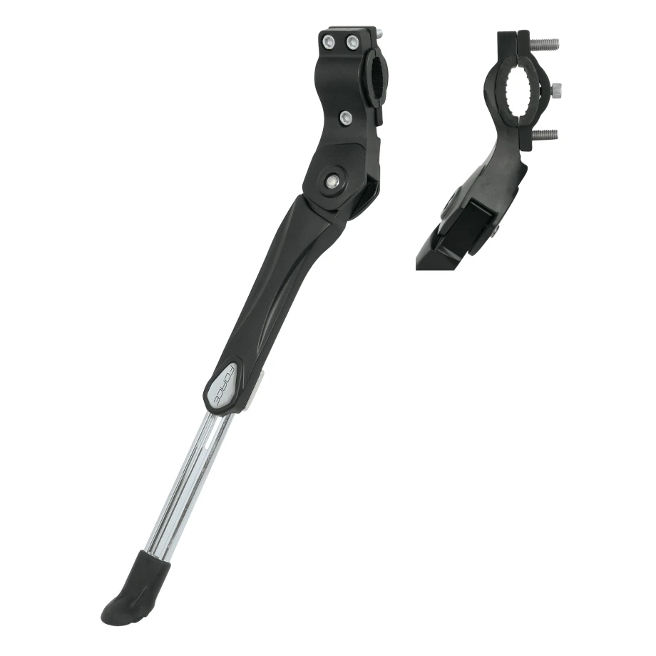 Подножка Force, E-BIKE 26-28", на раму, алюм., черная