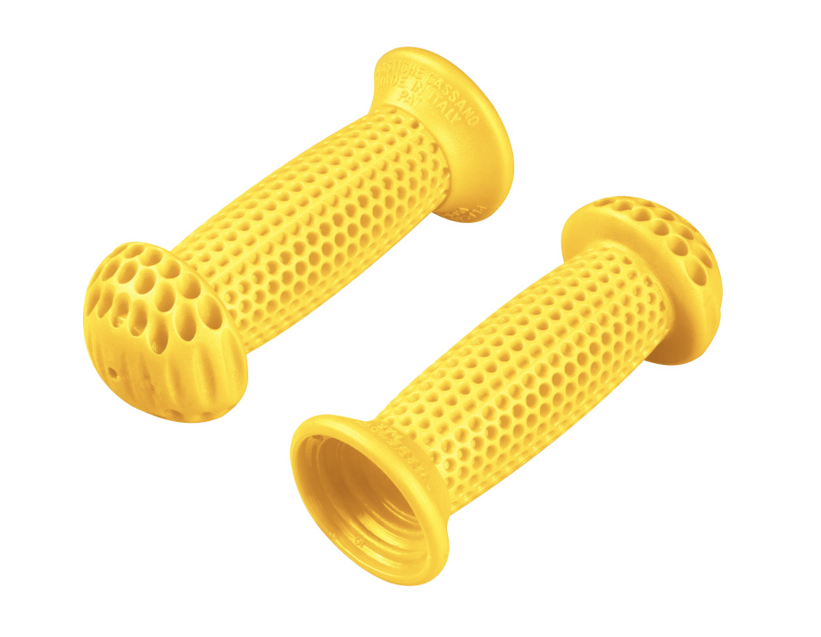 Ручки руля Progrip, резиновые, 100мм, желтые, OEM