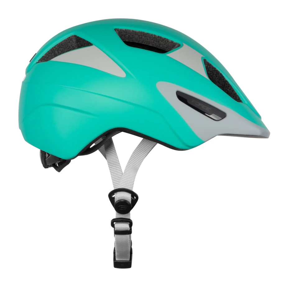 Шлем Force, AKITA Junior, turquoise-grey, XS-S (48-54см)