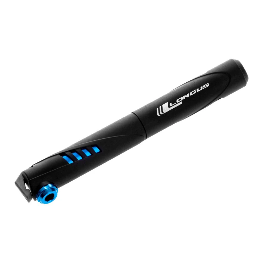 Насос ручной Longus, BLUE, алюм., до 120 PSI, черно-синий