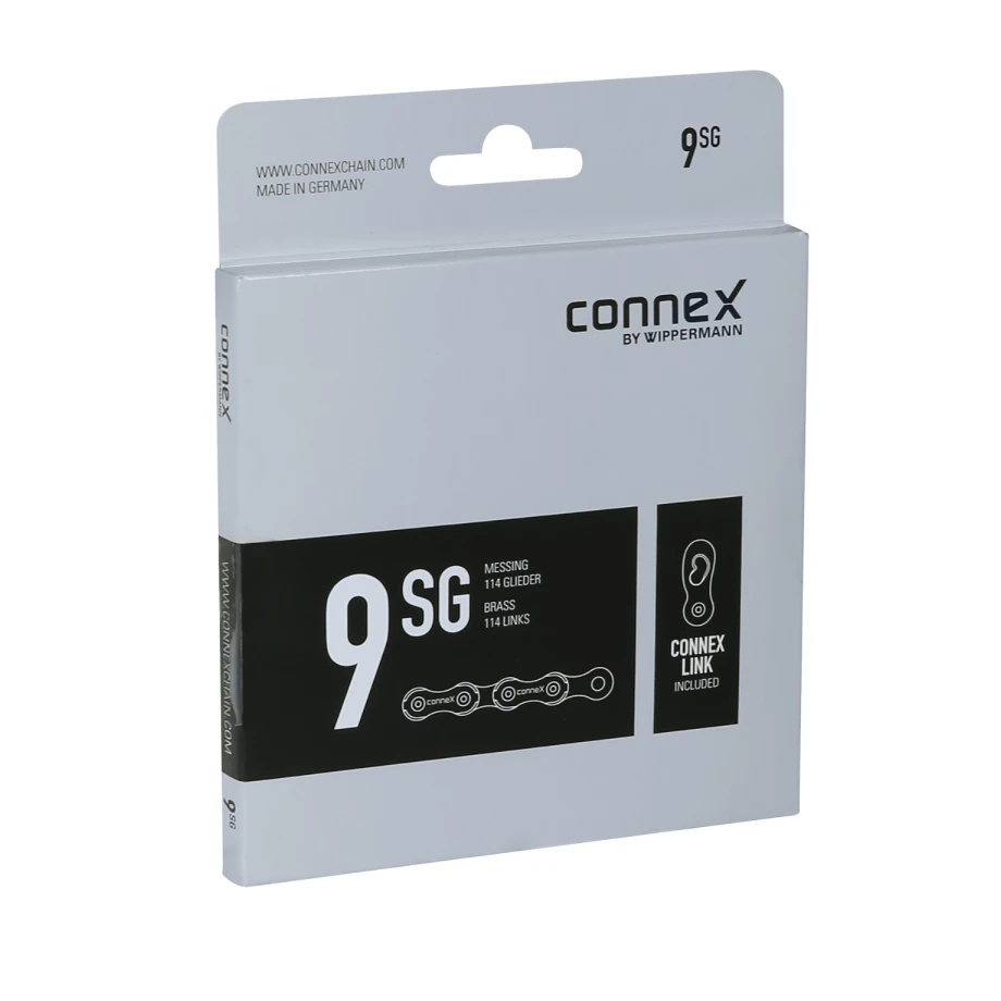 Цепь CONNEX, 9sG, 9ск., золотистая