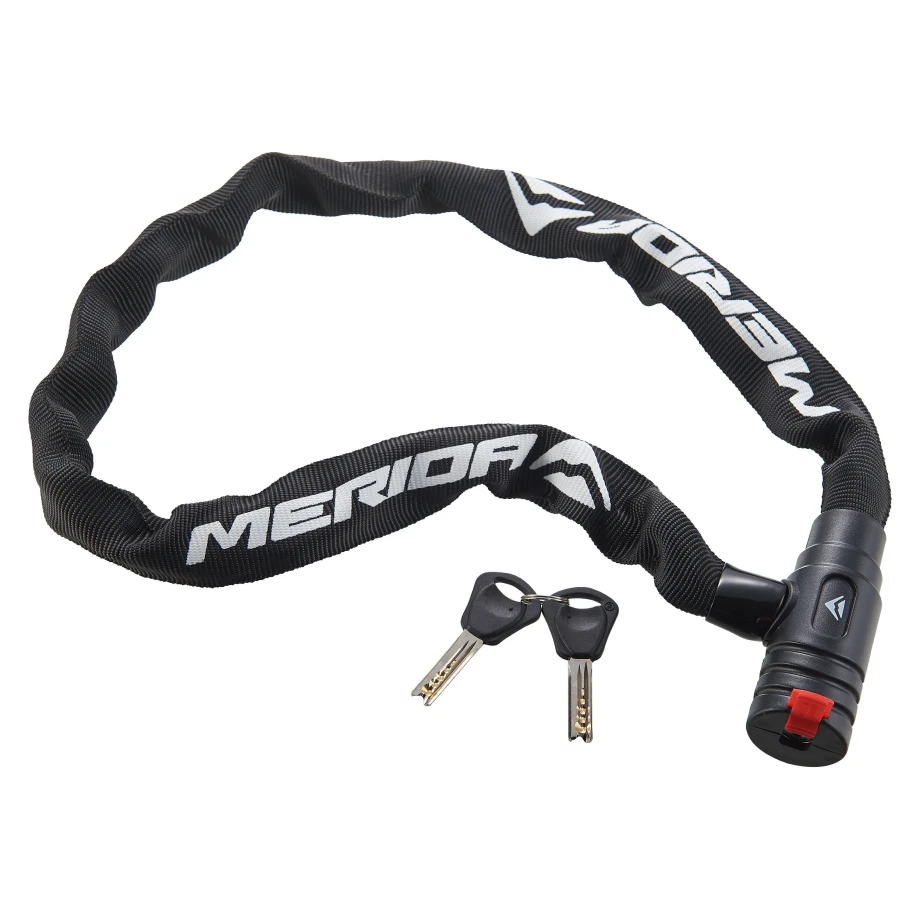 Замок противоугонный с ключами Merida Keys Cable Lock 90см*8мм, 1050гр. Black/White