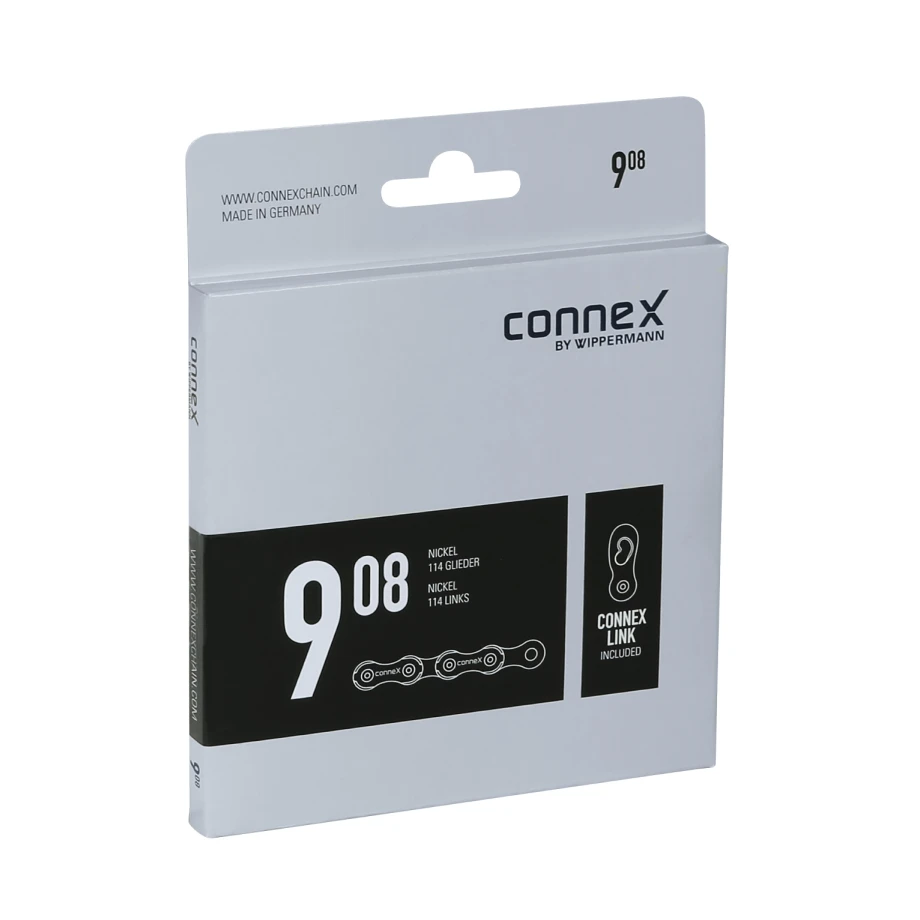 Цепь CONNEX, 908, 9ск., серебристая