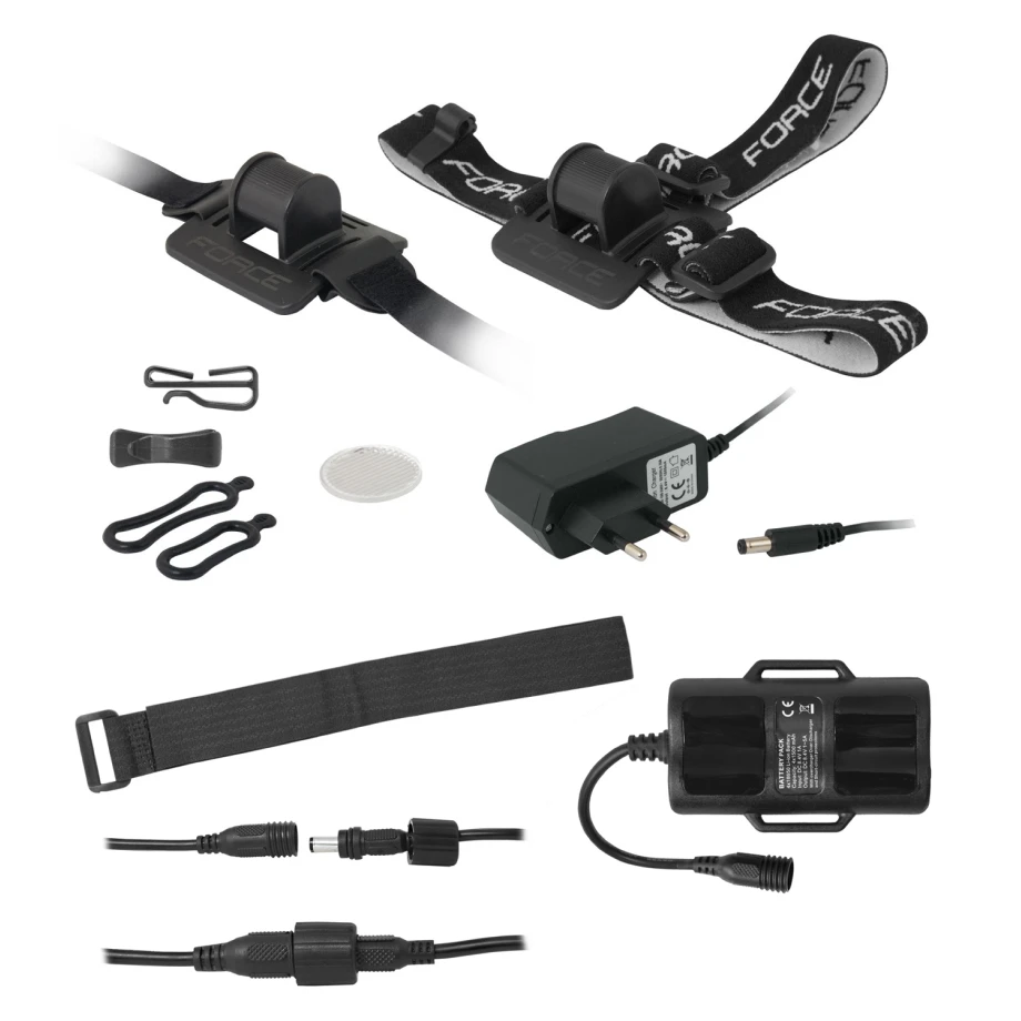 Свет передний Force, GLOW-2, 1000LM USB, U3 LED, черный