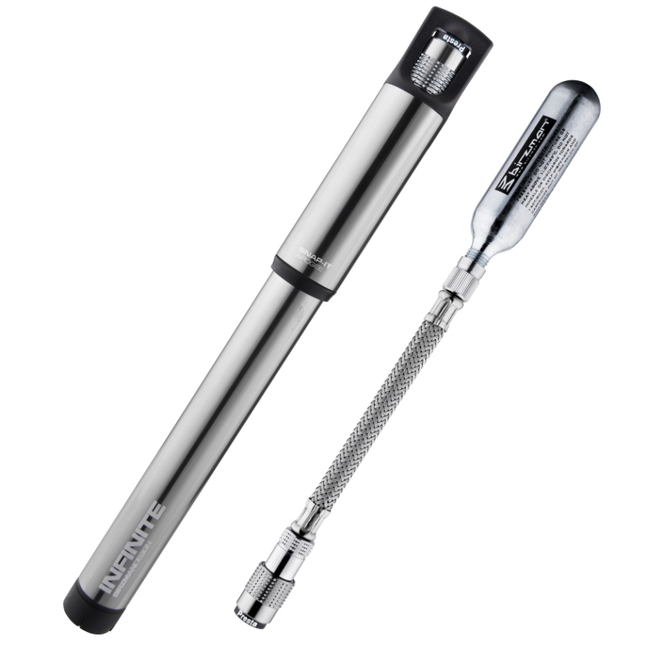 Насос велосипедный Birzman Infinite Apogee Road CO2 Silver