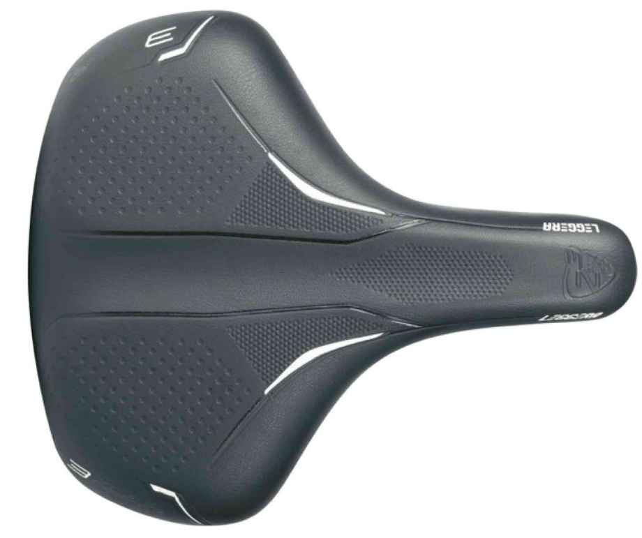 Седло SELLE BASSANO, Leggera 3Zone Big City, Cr/Mo, 210x260 мм, 465гр, черное