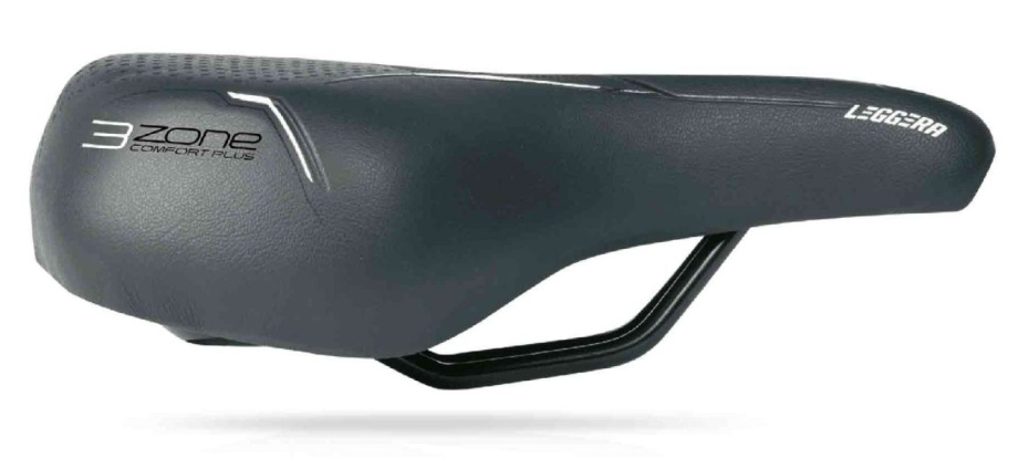 Седло SELLE BASSANO, Leggera 3Zone Big City, Cr/Mo, 210x260 мм, 465гр, черное